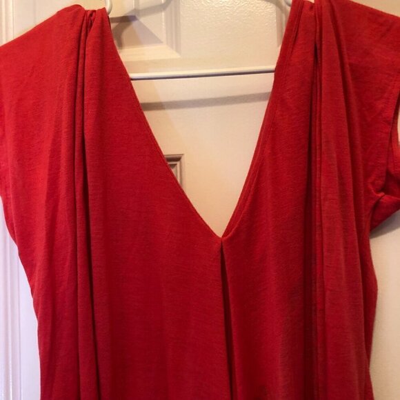 Diane von Furstenberg Swim Cover Up Tunic Red Size M EUC - Picture 5 of 7